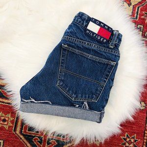 TOMMY HILFIGER VINTAGE HIGHWAISTED DENIM SHORTS